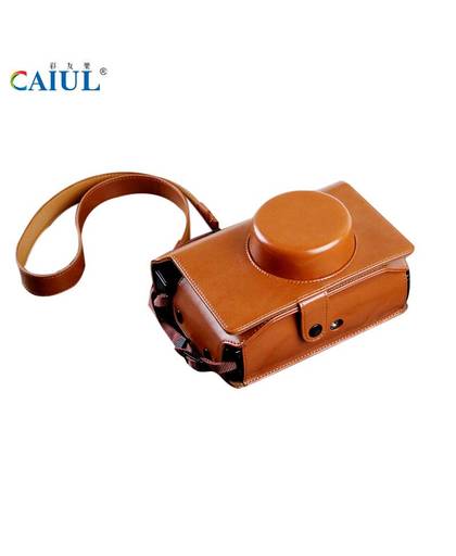 MyXL CAIUL PU Lederen tassen voor Lomography Lomo-brede camera instant camera Soft Skin Protector Case schoudertassen