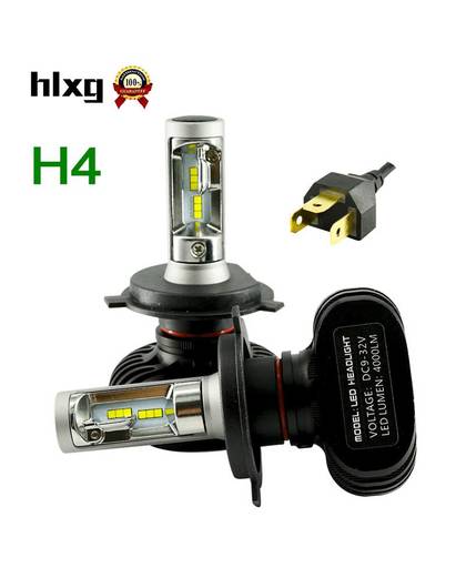 MyXL Hlxg 1 Set 2 stksCollectie H4 Led Koplamp Hoge Dimlicht 50 W 8000LM Mistlamp Kit Lamp Vervanging Super Heldere Auto Bulb   hlxg