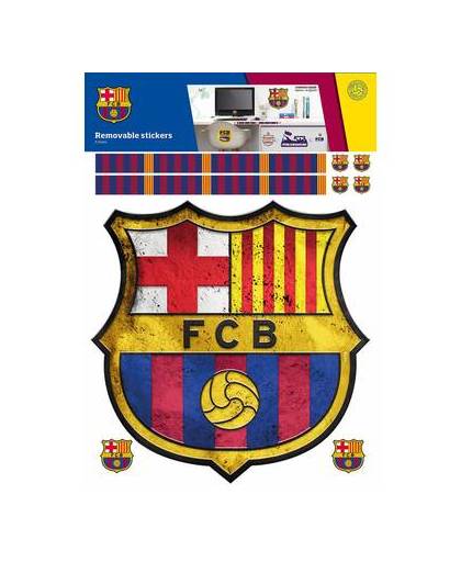 Fc barcelona logo 2 - muursticker - sheets a3 - multi