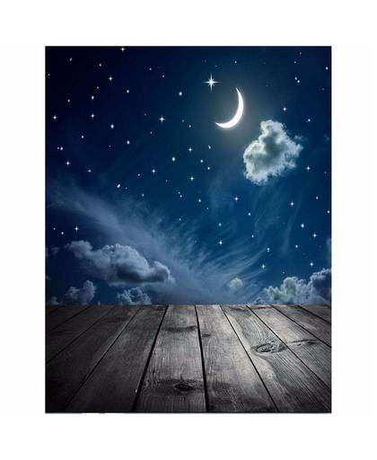 MyXL 90 cm x 150 cm Fotografie Achtergrond Moon Star Baby Thema Fotostudio Achtergrond Rekwisieten