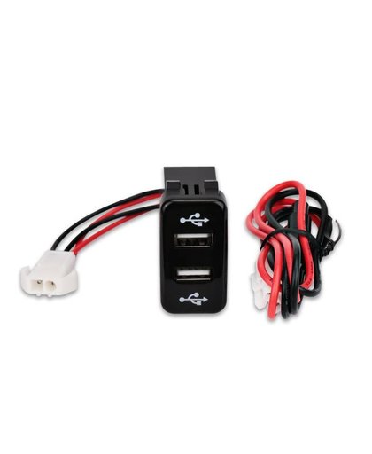 MyXL Dual USB Charger Voor Toyota VIGO USB Adapter Socket Interface Auto 2 Poort Interface Dashboard Socket Auto Modificatie