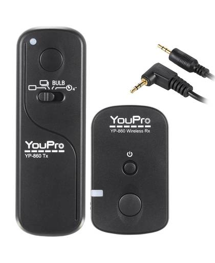 MyXL YouPro YP-860 E3 2.4G Draadloze Afstandsbediening Ontspanknop Zender Ontvanger 16 Kanalen voor Canon Pentax Dslr-camera