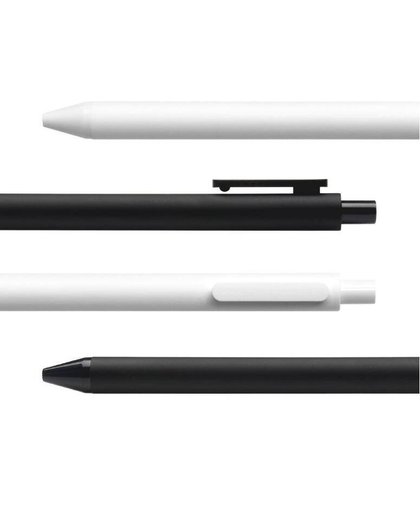 MyXL 10 stks/pak Xiaomi KACO Teken Pen 0.5mm Pen, schrijven Lengte 400 M, zwart Wit ABS Plastic Glad Inkt Voor Student/kantoormedewerker