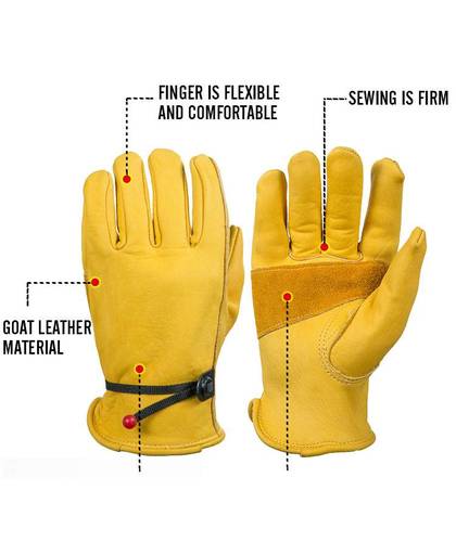 MyXL mannen Werk Driver Handschoenen Rundleer Security Bescherming Dragen Veiligheid Werken Lassen Warme Handschoenen Voor Mannen 0003   OZERO