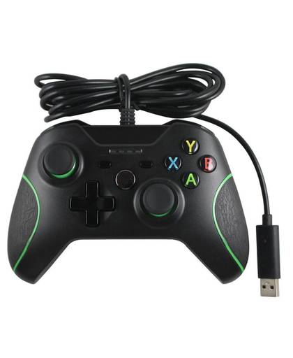 MyXL Voor Xbox ONE game controller computer gamepad USB wired joystick met dubbele trillingen en 3.5mm audio connector