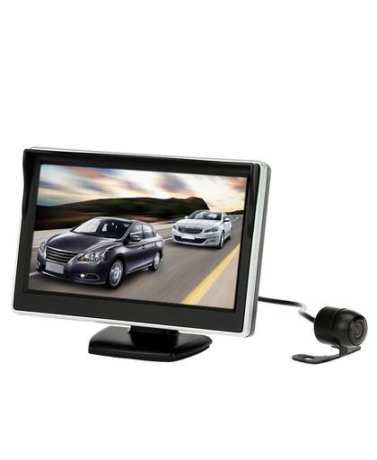 MyXL 5 &quot;TFT LCD Auto Monitor Parking Assistance Auto achteruitrijcamera met spiegel monitor Backup Reverse Auto TV Monitor Auto DVD Screen