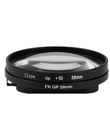 MyXL SCHIETEN 10x Vergroting 58mm Macro Close Up Lens Filter voor Gopro Hero 5 Zwart waterdichte case Voor Go Pro 5 Camera Accessoires