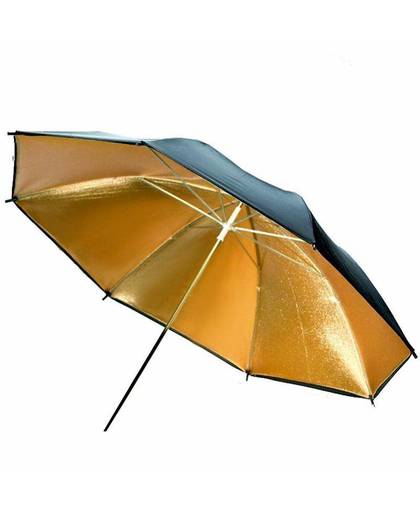 MyXL Gizcam Draagbare 83 cm 33 inch Studio Video Flitslicht Paraplu Reflecterende Reflector Black Golden Foto Fotografie Paraplu