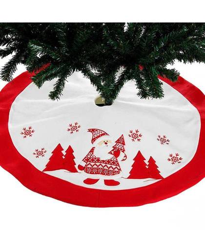 MyXL Kerstman Geborduurde Kerstboom Rok WoondecoratieJaar Xmas Tree Cover Kerst Decoraions voor Thuis
