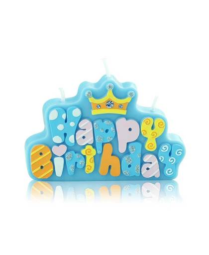 MyXL Kinderen party verjaardag kaars gelukkige verjaardag kaars brief Verjaardag Gelukkige cake kaars Crown kaars met Decoratieve diamant
