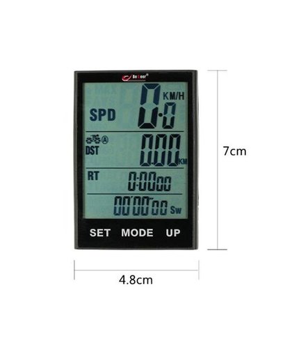 MyXL BOGEER Draadloze Fiets Computer Stopwatch met LCD Backlight voor Fietsen Riding Waterbestendig Fiets Snelheidsmeter Kilometerteller