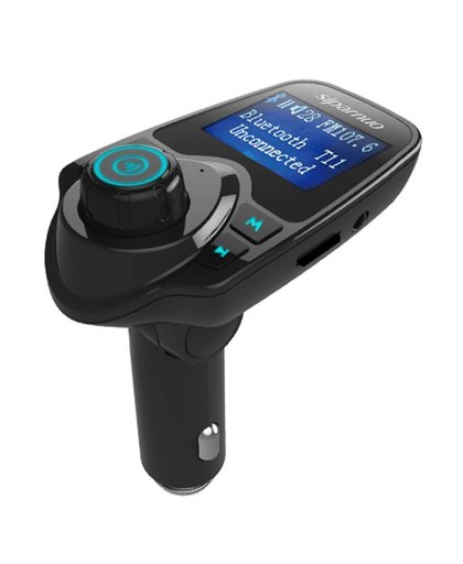 MyXL Auto Mp3-speler Draadloze Bluetooth Fm-zender FM Modulator HandsFree Carkit A2DP 5 V 2.1A USB Charger voor iPhone Samsung T11