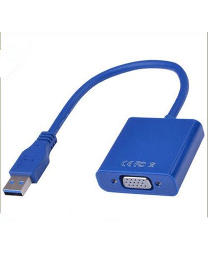 MyXL USB3.0 Video Grafische Kaart Display Externe Kabel Adapter voor WIN7 WIN8 Vista 1080 P/USB 3.0 naar VGA Adapter Connector   BaiTang