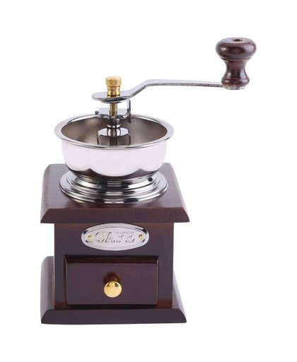 MyXL Vintage Handkoffiemolen Met Keramische Beweging Retro Houten Koffie Molen Voor Woondecoratie Koffie Grinding Tool   TOPINCN