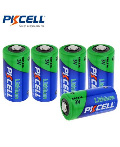 MyXL 5 x PKCELL 3 V CR123A Niet-oplaadbare Batterijen CR123 123A 16340 CR17345 Lithium Batterij Voor Camera Zaklampen Torch
