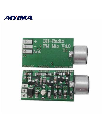 MyXL AIYIMA Mini FM Microfoon Fm-zender Module MIC Draadloze Audio Zender 100 MHz Mini Bug Afluisteren Dictagraph Interceptor