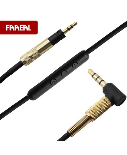 MyXL Vervanging Audio Kabel Voor Sennheiser Momentum Momentum 2.0 Op Ear Hoofdtelefoon Verzilverd Kabel Cords Met Mic