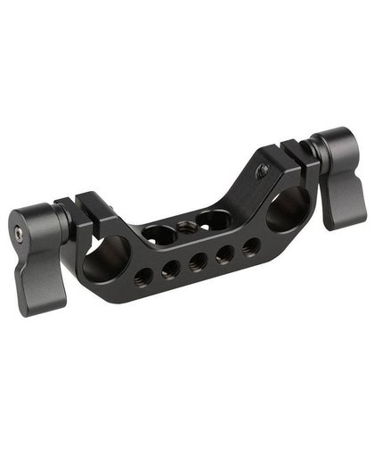 MyXL CAMVATE 15mm Rail Rod Clamp 1/4-20 Draad Zwarte Knop voor DLSR Camera Rig Cage Bouwplaat Rail Staaf ondersteuning Systeem C1422