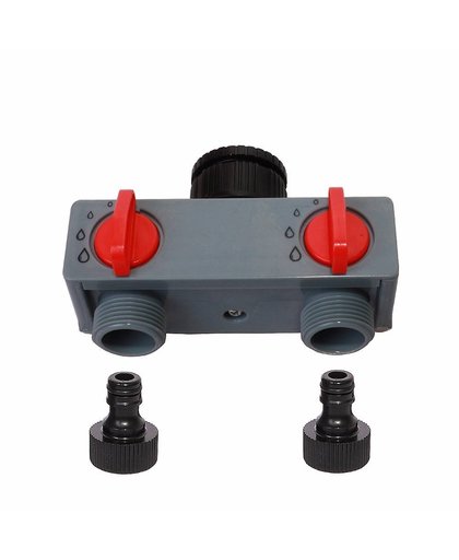 MyXL 2 Manier Water Distributeur Tap Adapter ABS Plastic Connector Slang Splitters voor Slang Buis Water Kraan #27211