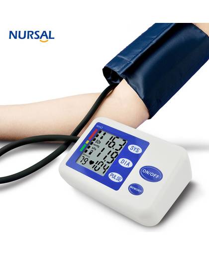 MyXL NURSAL Draagbare Arm Bloeddrukmeter Medische Bloeddrukmeter Monitoren Gezondheidszorg Hartslag Detectie Geheugenfunctie
