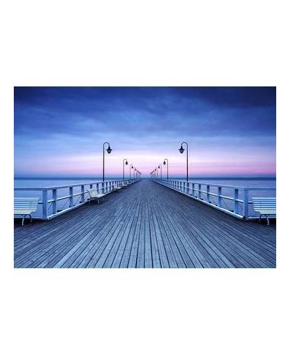- pier at the seaside - 366 x 254 cm - multi