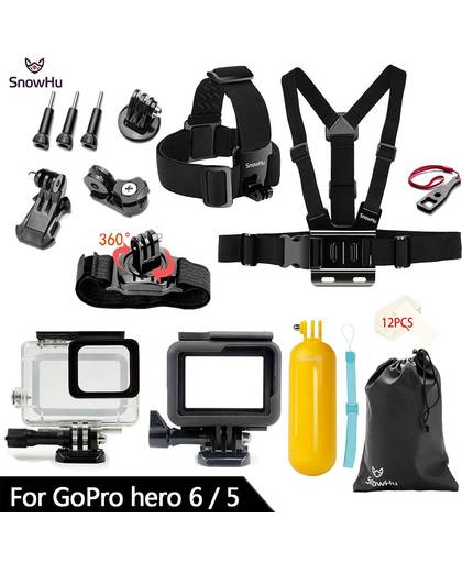 MyXL SnowHu voor Gopro 6 5 Accessoires Set Waterdichte Behuizing Bescherming case statief accessoires voor Go pro hero 6 5 Sport Camera
