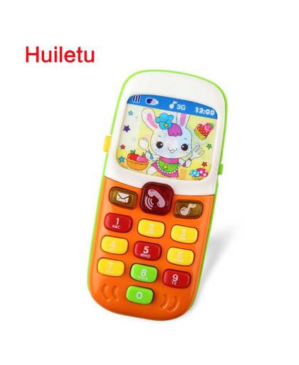 MyXL Kinderen Elektronische Mobiele Telefoon met Geluid Slimme Telefoon Speelgoed Mobiel Vroege Onderwijs Speelgoed Baby Speelgoed Willekeurige Kleuren