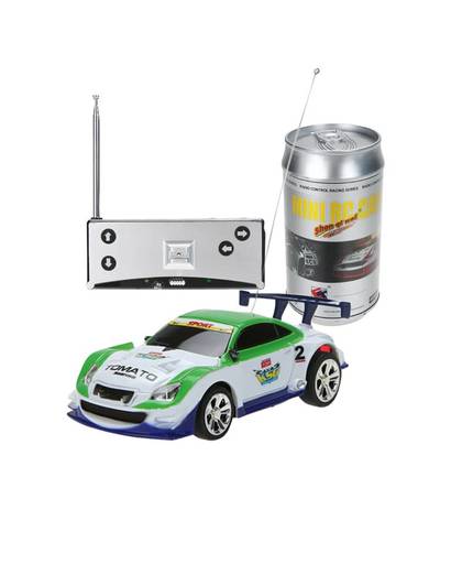 MyXL Veelkleurige Mini 1:58 Coke Kan RC Radio Afstandsbediening Micro Racing auto Speelgoed met 4 stks Road Blokken RC Speelgoed Kid&#39;s Speelgoed Geschenken