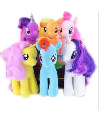 MyXL 6 stks/set Twilight sparkle + Rainbow Dash paard eenhoorn Equestria Paard zachte knuffels ponies paard Voor Kinderen Kerstcadeau