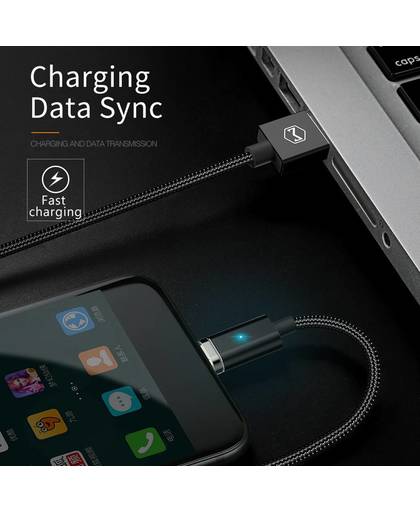 MyXL Mcdodo USB Type C kabel Snelle Opladen Type-c Magnetische Kabel voor Samsung Xiaomi OnePlus 5 Huawei LG USB C Met Led Opladen kabel   MCDODO