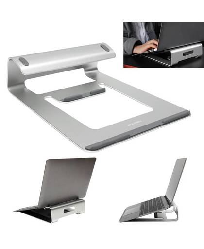 MyXL Draagbare Metalen Laptop Cooling Pad Cooler Stand Aluminium Laptop Stand Houder Dock Bureau Pad Voor MacBook Pro Air Tablet Notebook   Yu yunai