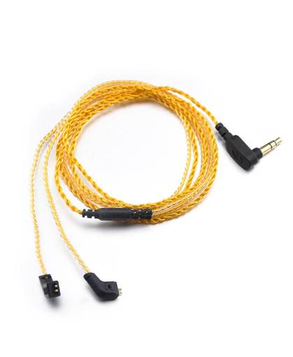 MyXL KZ ZST Kabel 2pin 0.75mm Opgewaardeerd Vergulde Kabel Oortelefoon Upgrade Kabel Voor KZ Oortelefoon KZ ZST