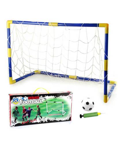 MyXL Mini Draagbare Vouwen Kinderen Doel Voetbal Deur Set Voetbal Gate Met Pomp Outdoor Indoor Sport Speelgoed