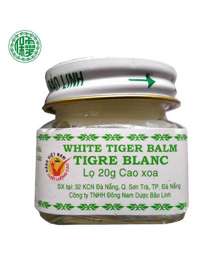 MyXL 20g BaoLinNatural Original White Vietnam Tiger Balm Oil Natural Herb White Tiger Transdermic Anelgesic Cream For Headache