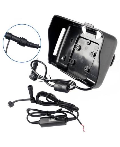 MyXL GPS accessoiresPower Cable + Cradle houder Alleen geschikt voor Fodsports 4.3 inch Waterdichte Motorfiets Gps-navigatie