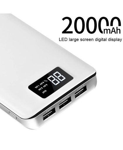 MyXL 3 USB Mobiele Power Bank 20000 mAh powerbank draagbare oplader externe Batterij 20000 mAH mobiele telefoon oplader Backup powers   Hoco