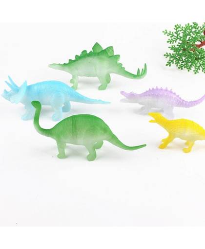 MyXL 8 stks/set Nachtlampje Noctilucent Dinosaurus FiguurSpeelgoed voor Kinderen Kids Hobby & Speelgoed