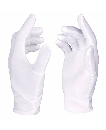MyXL Neewer 12 Pairs (24 Handschoenen) 100% Katoen Lisle Wit Inspectie Werk Handschoenen voor Coin, sieraden, zilver, of Foto Inspectie
