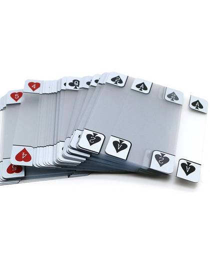 MyXL Transparante PVC poker speelkaarten plastic crystal waterdicht wareable ware slip card game