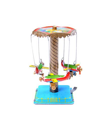 MyXL 1 Set Vintage Wind Up RotatinAirplane Fairground Carousel Clockwork Toy CollectibleVoor Kids kind