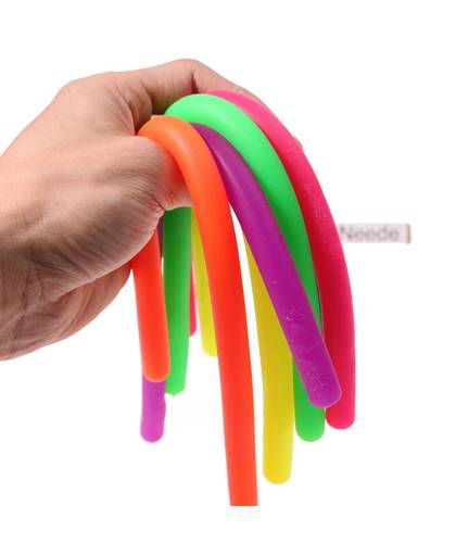 MyXL 6 Stks Anti Stress Fidget Noodle Stretch/Pull/Twirl/Wrap/Squeeze Zintuiglijke Speelgoed Kids Adult Party gunst Verjaardagscadeau Pinata Filler