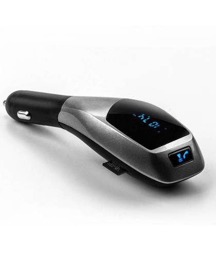 MyXL Bluetooth Carkit Auto Draadloze Bluetooth Handsfree Fm-zender Auto Mp3-speler Autolader Ondersteuning U Flash/TF Input