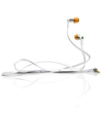 Sony MH1 mobiele hoofdtelefoon Stereofonisch In-ear Oranje, Wit Bedraad