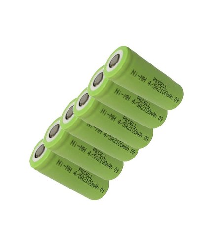 MyXL 6 Stks nimh-batterij 1.2 v 4/5A 2100 mah nimh oplaadbare batterijen in platte top, non PCM, in industriële pvc verpakking