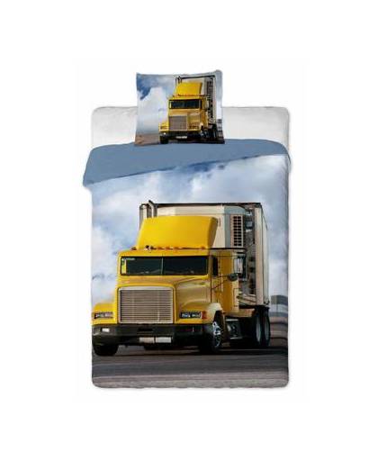 Truck - dekbedovertrek - eenpersoons - 140 x 200 cm - multi