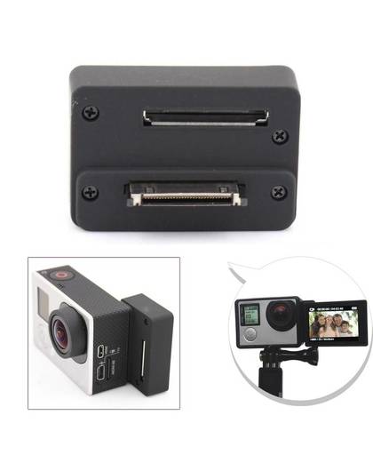 MyXL Accessoires voor gopro bacpac screen connector adapter voor gopro hero 4 hero 3 + 3 camera lcd monitor selfie converter box