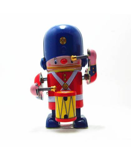MyXL De drummer marching band Retro Tin Robot Wind Up Speelgoed klassieke Tin Voor Jongen Vintage Handgemaakte Ambachten Volwassen Nostalgische Voor kinderen