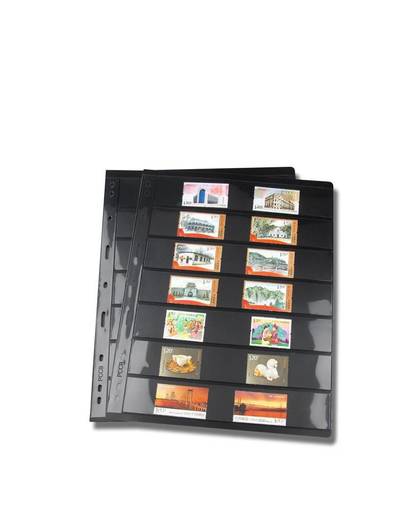 MyXL Kwaliteit 7 Rijen 10 STKS Losse Blad Postzegel Album Lakens Product Display dubbelzijdig Standaard 9 gaten PCCB/MINGT