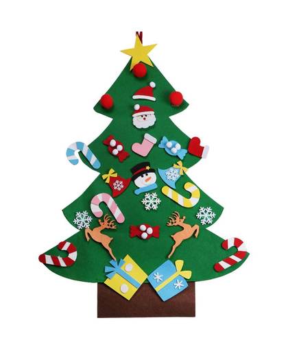 MyXL Ourwarm Nieuwjaar Geschenken Kids DIY Vilt Kerstboomversiering Kerstcadeaus voor 2018Jaar Deur Muur Opknoping ornamenten
