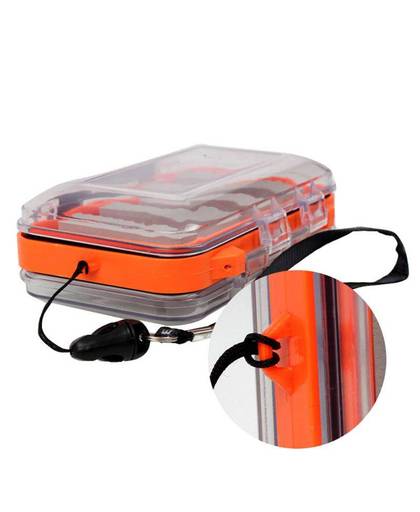 MyXL Outdoor Plastic Waterdichte vliegvissen Dubbele Side Clear Slit Foam vliegvissen Box FLY BOX Tackle Case Box